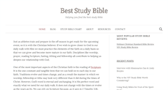 Desktop Screenshot of beststudybiblereview.com